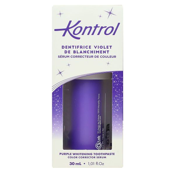 Kontrol dentifrice violet de blanchiment sérum correcteur couleur 30ml