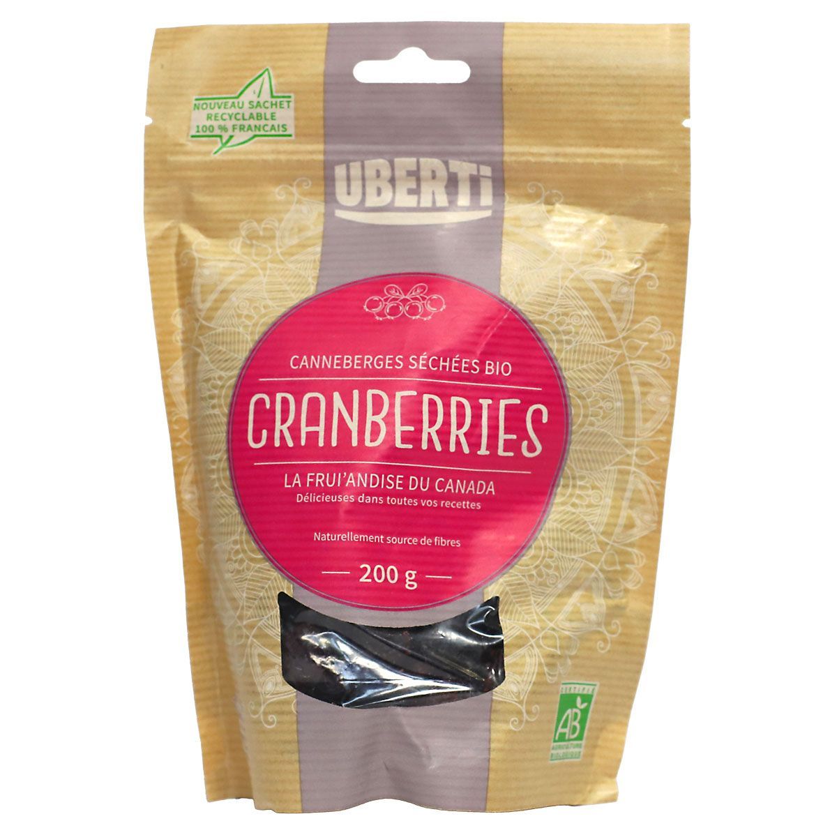 Jus de canneberge bio, 100% pur et sans sucre ajouté | Patience Fruit & Co