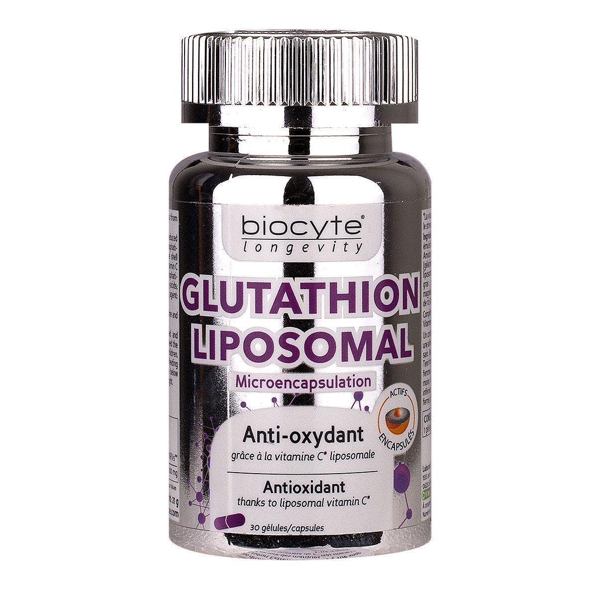 glutathion en pharmacie Le glutathion liposomal Biocyte est destiné aux personnes souhaitant  prévenir le vieillissement
