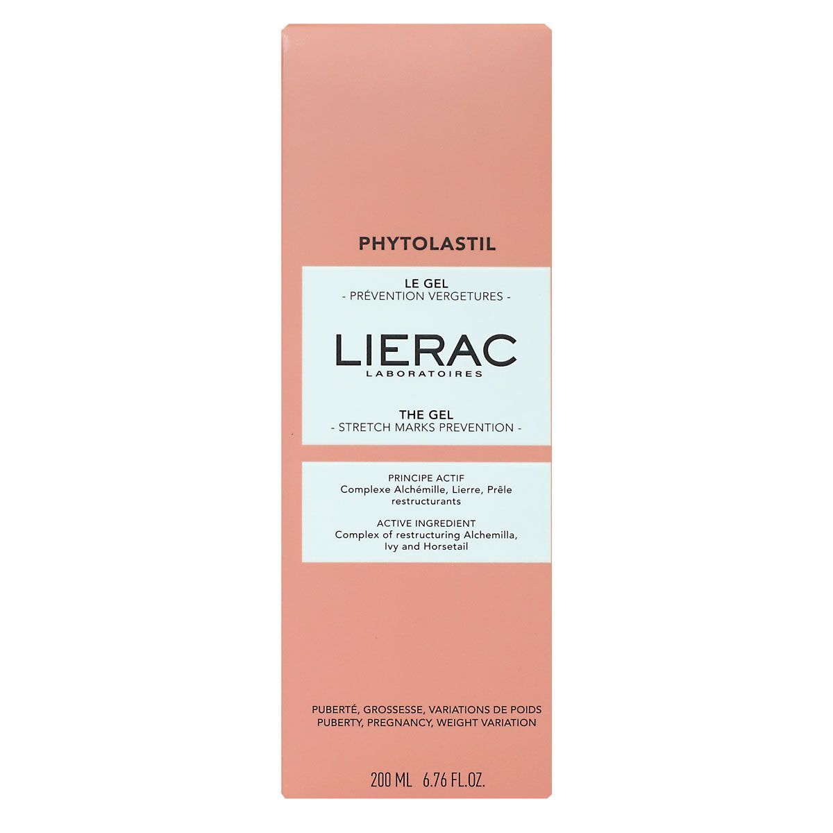 Gel Prévention Vergetures Lierac Phytolastil 200 Ml + Sérum Concentré - Hydratant Et Raffermissant
