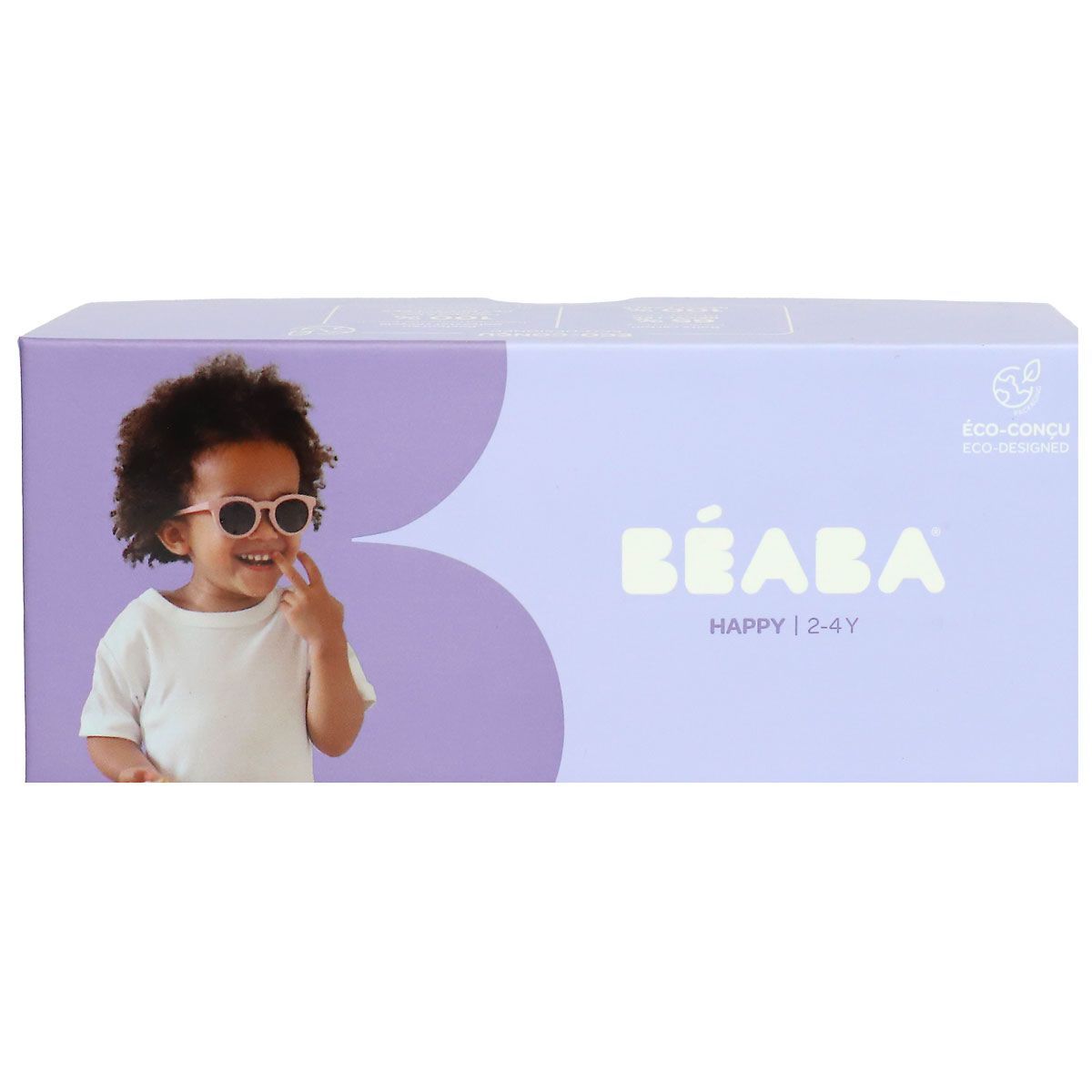 BÉABA Lunettes Soleil Bébé 0-9 Mois - Protection UV Cat 4, Bandeau Élastique, Vert D'Eau, Confort Optimal