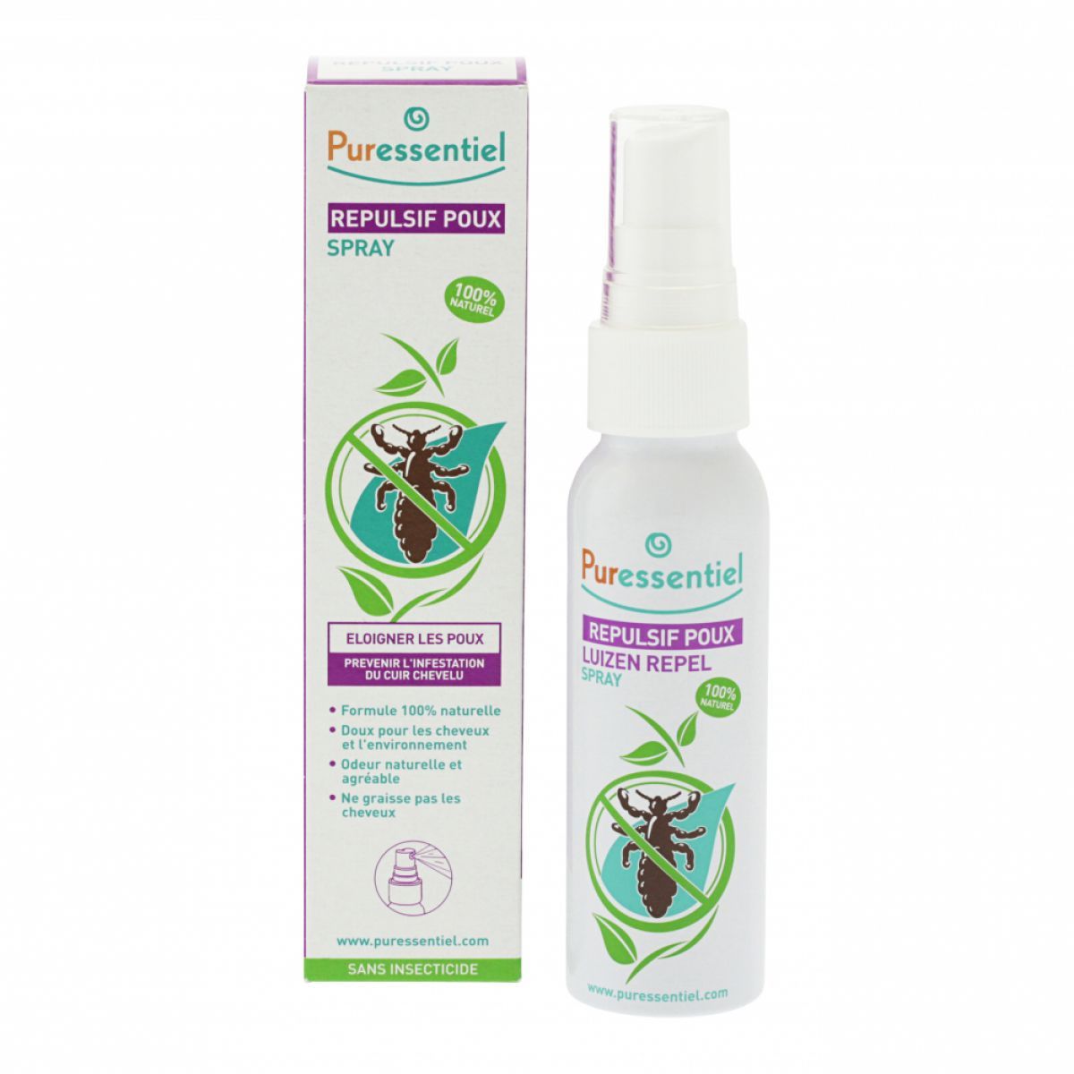 Spray Répulsif Anti-poux Puressentiel - Neuf Sous Emballage - Réf. 9842628 - Prévention Naturelle