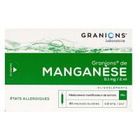 Granions de manganèse 30 ampoules