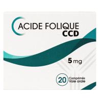 Acide Folique 5mg 20 comprimés