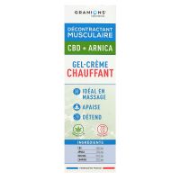 Gel creme chauffant CBD et arnica 75ml