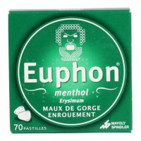 Euphon Erysimum menthol 70 pastilles