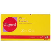 Oligosol Zinc Cuivre 28 ampoules