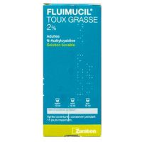 Fluimicil expectorant 2% Acetylcysteine adulte sans sucre framboise 200ml