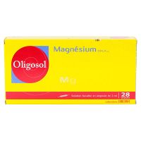 Oligosol magnésium 28 ampoules