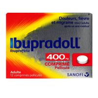 Ibupradoll 400mg 12 comprimés pelliculés