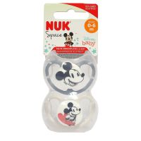 Space Disney Baby 0-6 mois 2 sucettes silicone Mickey / Mickey