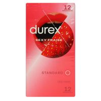 Sexy Fraise 12 préservatifs extra-lubrifiés Standard