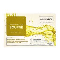 Granions de soufre 30 ampoules