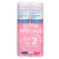 Ictyane stick lèvres hydratant lèvres sèches 2x3g