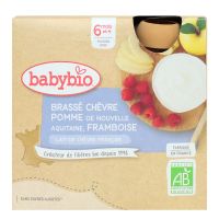 Brassé chèvre poire vanille 4x85g