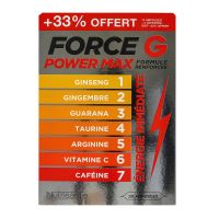 Force G Power Max formule renforcée 20 ampoules