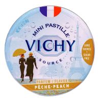 Mini pastilles Vichy pêche sans sucre 40g
