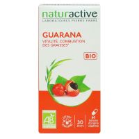 Guarana vitalité combustion des graisses bio 30 jours 60 gélules