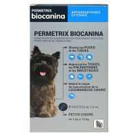 Permetrix 500mg / 100mg Spot on petits chiens 3 x 1ml