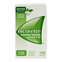 4mg menthe fraîche - 105 gommes