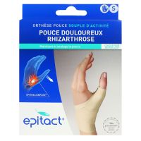 Orthèse pouce souple d'activité Rhizarthrose gauche taille S