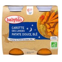 2 pots carotte des Landes patate douce et blé 2x200g