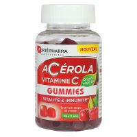 Acerola Vitamine C vitalité et immunité 60 gummies