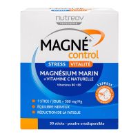 Magné Control stress vitalité magnésium marin 30 sticks