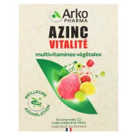 Azinc Vitalité multivitamines végétales 30 comprimés