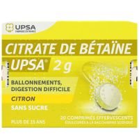 Citrate bétaïne 20 comprimés citron 2g