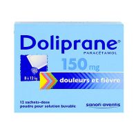 Doliprane 150mg 12 sachets