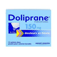 Doliprane 150mg 12 sachets