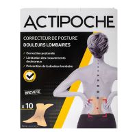 Actipoche 10 correcteurs de posture douleurs lombaires
