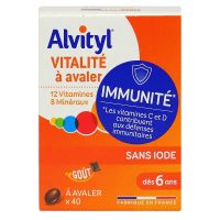 Vitalité à avaler immunité sans iode 40 comprimés