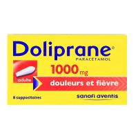 Doliprane 1000mg 8 suppositoires