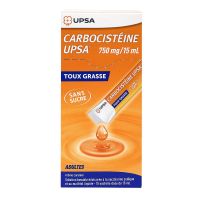 Carbocistéine 750mg/ml 15 sachets-dose