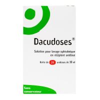 Dacudoses solution ophtalmique 24 unidoses