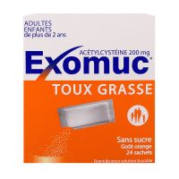 Exomuc 200mg orange 24 sachets