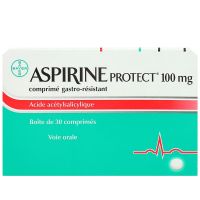 Aspirine protect 100 mg 30 comprimés