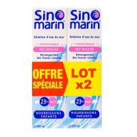 Solution eau de mer nez bouché nourrisson enfant 2x125ml