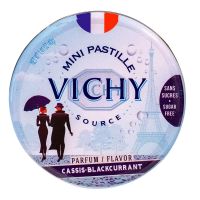 Mini pastilles Vichy cassis sans sucre 40g