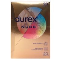 Nude 20 préservatifs lubrifiés ultra fins sensation peau Standard