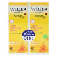 Baby crème protectrice visage calendula 2x50ml