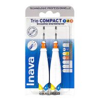 Trio Compact 2x3 brossettes interdentaires 1/2/3