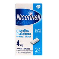 Menthe fraicheur 4mg nicotine 24 gommes