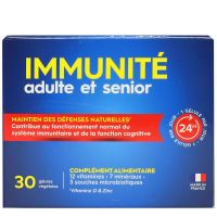 Immunité adulte et senior maintien défenses naturelles 30 gélules