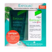 Coffret Exfoliac anti-imperfections Global 6 30ml + gel moussant offert