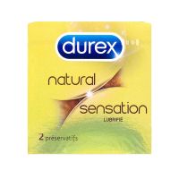 Natural sensation lubrifié 2 préservatifs