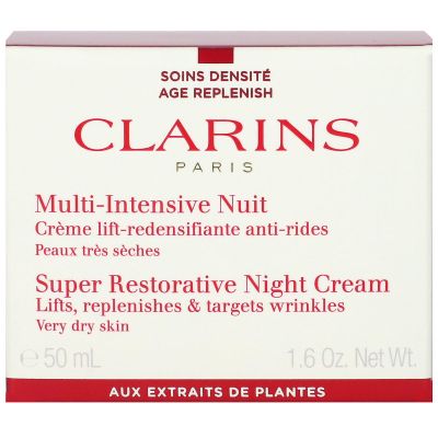 Clarins - Multi-Intensive Nuit Crème lift-redensifiante anti-rides - Toutes  Peaux Crème visage Pot 50ml - Soin de jour