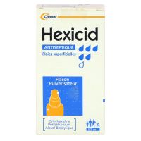 Hexicid solution antiseptique plaies superficielles spray 50ml
